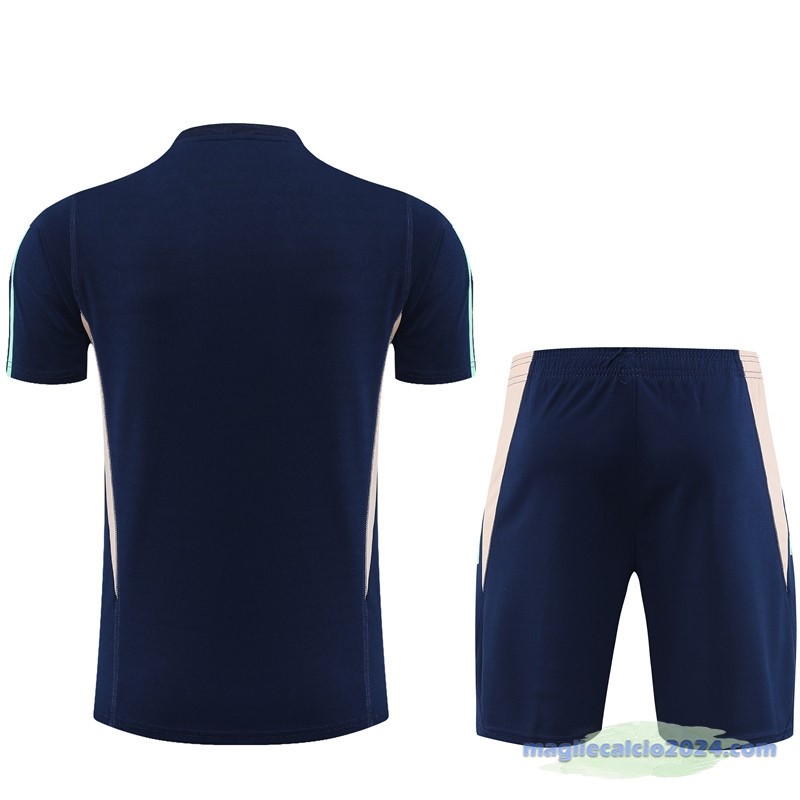 Entrenamiento Set Completo Bambino Ajax 2023 2024 Blu Navy I Rosa Poco Prezzo