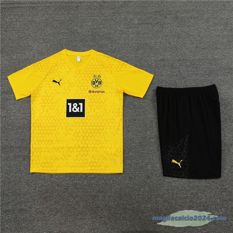 Entrenamiento Set Completo Bambino Borussia Dortmund 2023 2024 Giallo I Nero Poco Prezzo