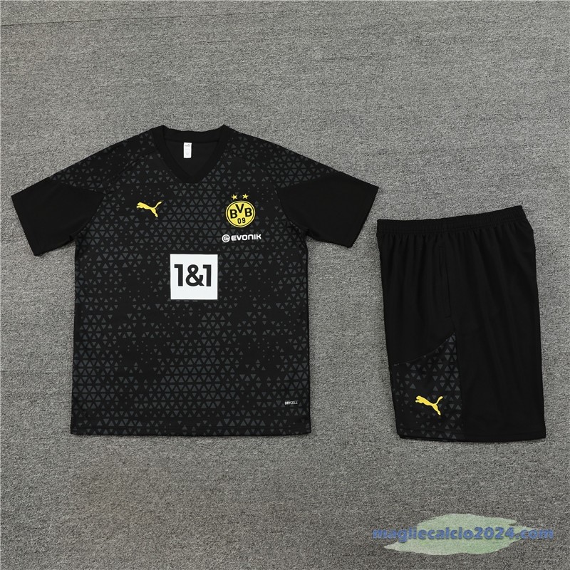 Entrenamiento Set Completo Bambino Borussia Dortmund 2023 2024 Nero Poco Prezzo
