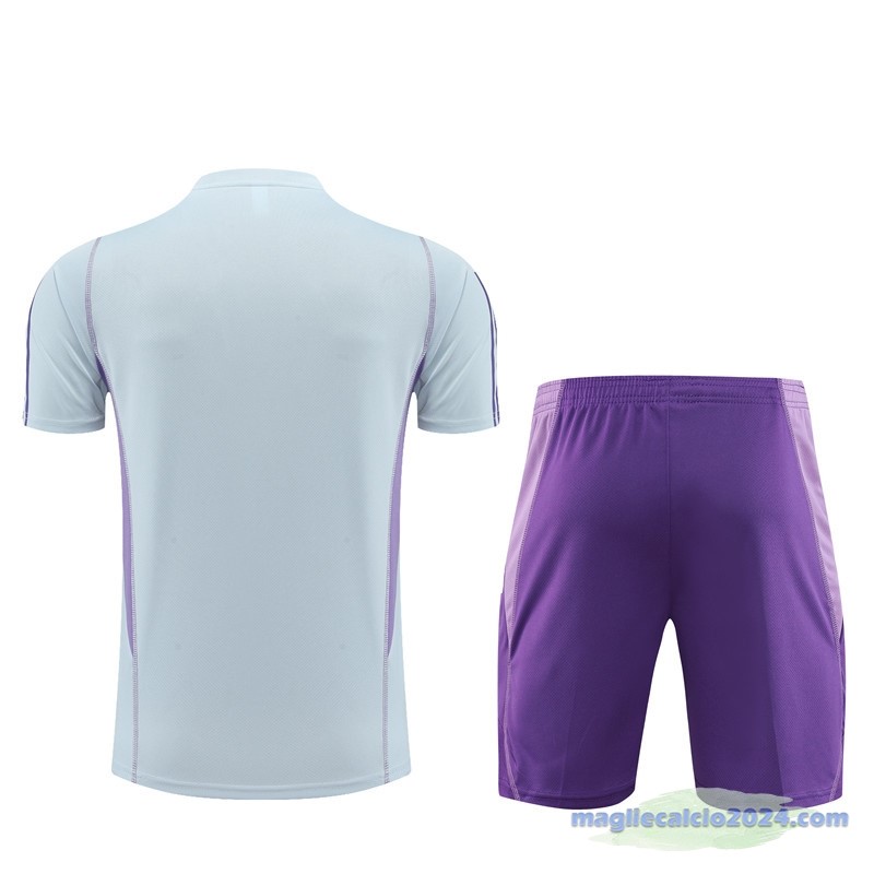 Entrenamiento Set Completo Bambino Cruzeiro 2023 2024 Grigio Purpureo Poco Prezzo