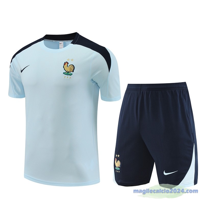 Entrenamiento Set Completo Bambino Francia 2024 Blu Poco Prezzo