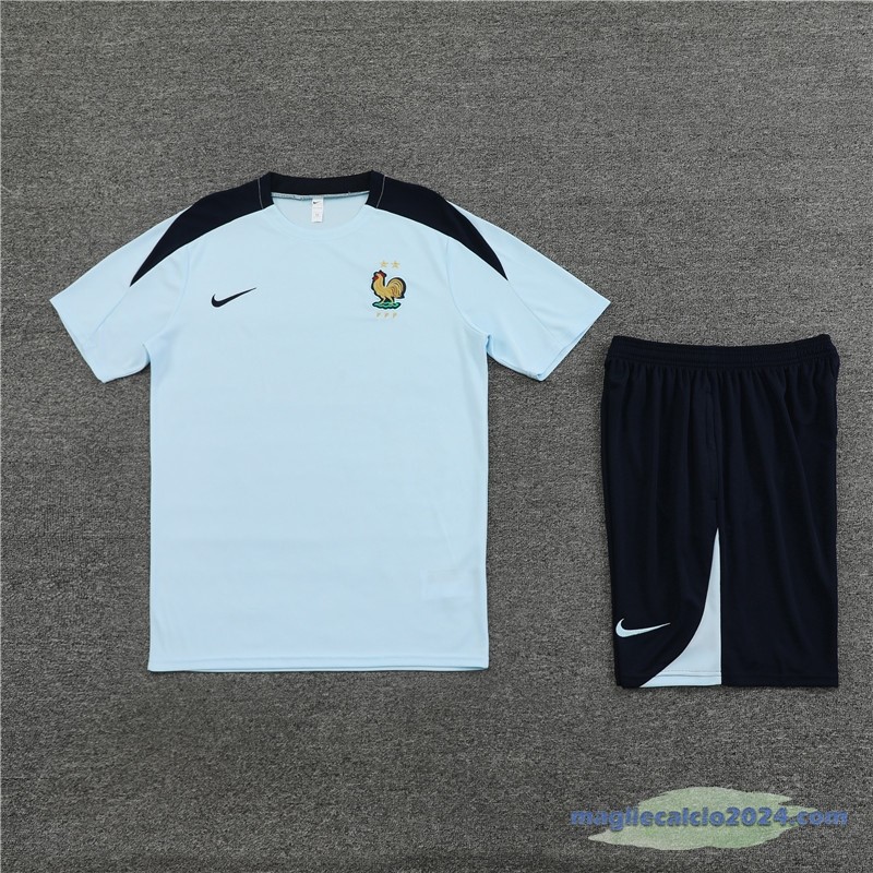Entrenamiento Set Completo Bambino Francia 2024 Blu Poco Prezzo