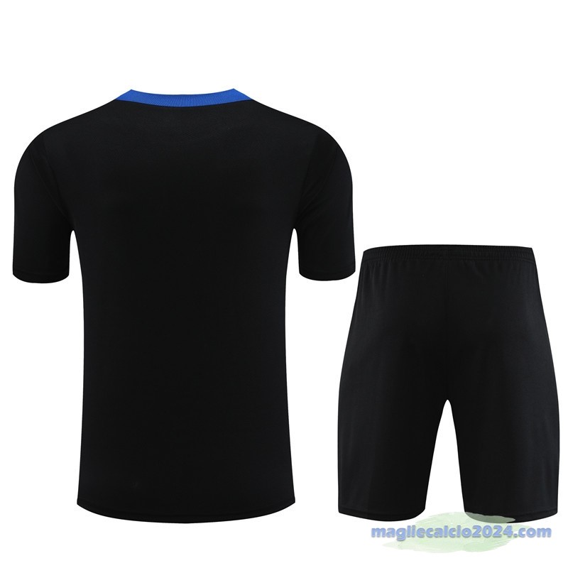 Entrenamiento Set Completo Bambino Inter Milán 2023 2024 Nero Blu Poco Prezzo