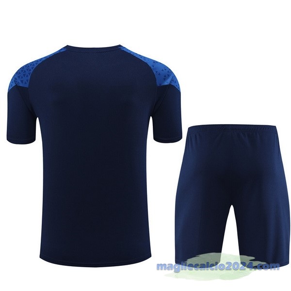 Entrenamiento Set Completo Bambino Marsella 2023 2024 Blu Poco Prezzo