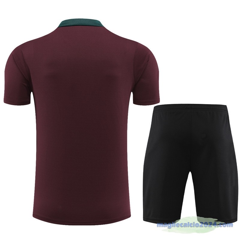 Entrenamiento Set Completo Bambino Paris Saint Germain 2023 2024 Borgogna Nero Poco Prezzo