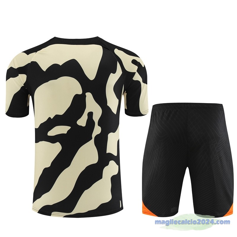 Entrenamiento Set Completo Bambino Paris Saint Germain 2023 2024 Giallo Nero Arancione Poco Prezzo