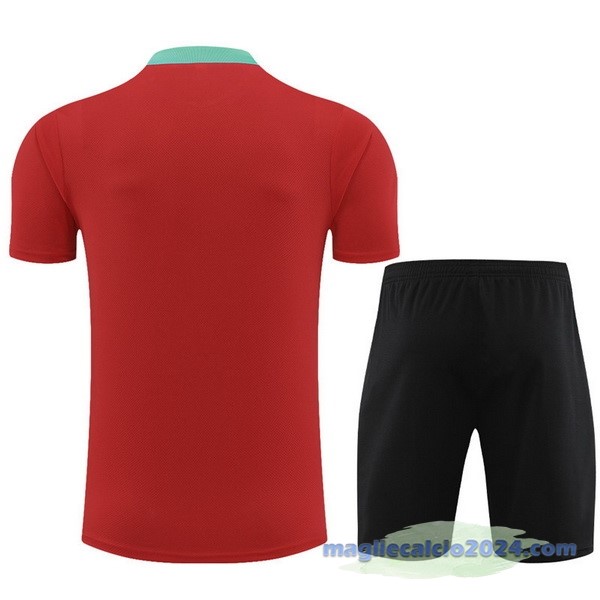 Entrenamiento Set Completo Bambino Portogallo 2024 Rosso Nero Poco Prezzo
