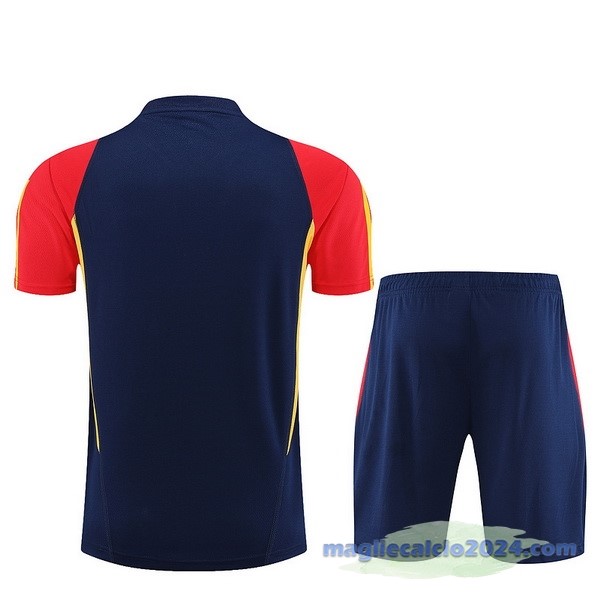 Entrenamiento Set Completo Bambino Spagna 2023 Blu Giallo Rosso Poco Prezzo