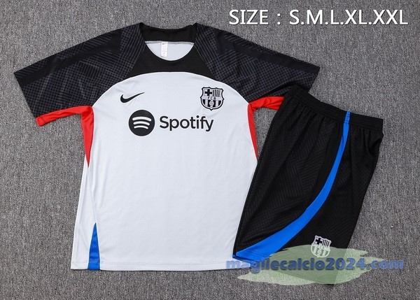 Entrenamiento Set Completo Barcelona 2023 2024 Grigio Luce Nero Poco Prezzo