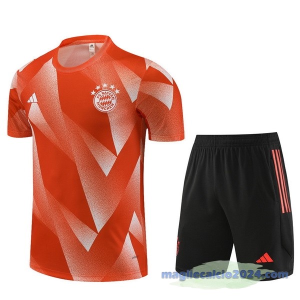 Entrenamiento Set Completo Bayern Múnich 2023 2024 Arancione Nero Poco Prezzo
