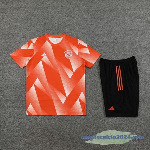 Entrenamiento Set Completo Bayern Múnich 2023 2024 Arancione Nero Poco Prezzo