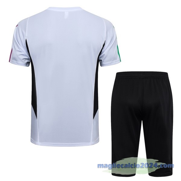 Entrenamiento Set Completo Bayern Múnich 2023 2024 Bianco Nero Purpureo Poco Prezzo