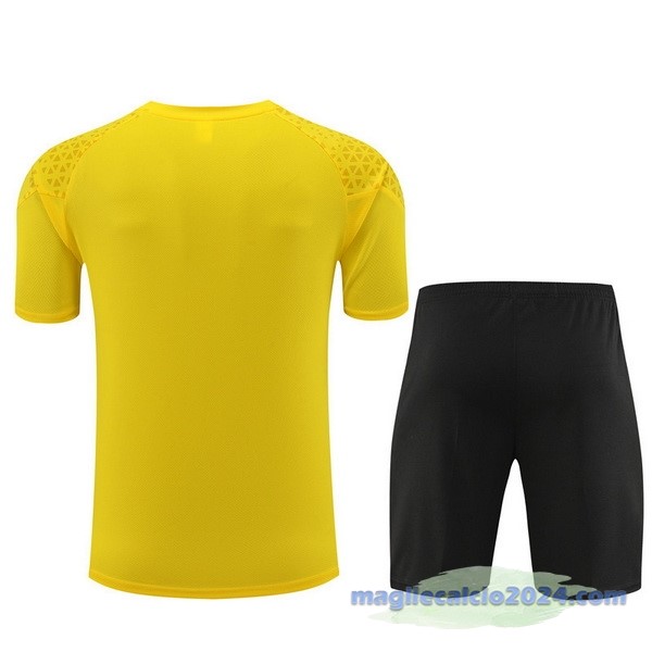 Entrenamiento Set Completo Borussia Dortmund 2023 2024 Giallo I Nero Poco Prezzo