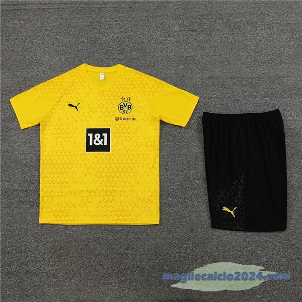 Entrenamiento Set Completo Borussia Dortmund 2023 2024 Giallo I Nero Poco Prezzo