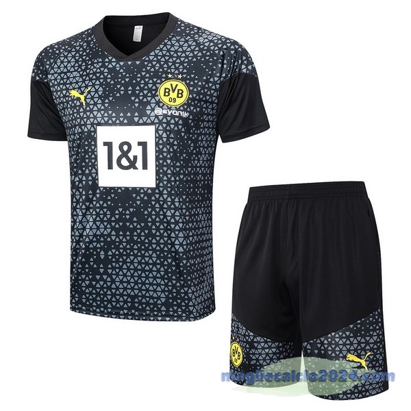Entrenamiento Set Completo Borussia Dortmund 2023 2024 Nero Grigio Bianco Poco Prezzo