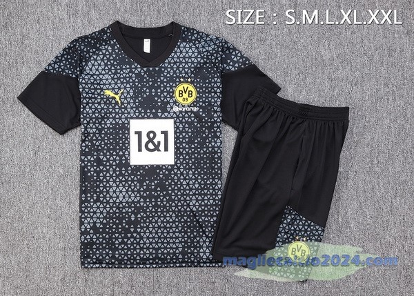 Entrenamiento Set Completo Borussia Dortmund 2023 2024 Nero Grigio Bianco Poco Prezzo