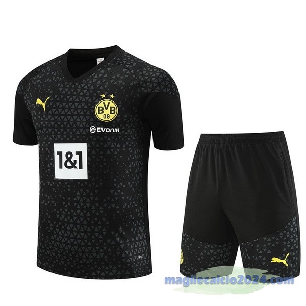 Entrenamiento Set Completo Borussia Dortmund 2023 2024 Nero Poco Prezzo