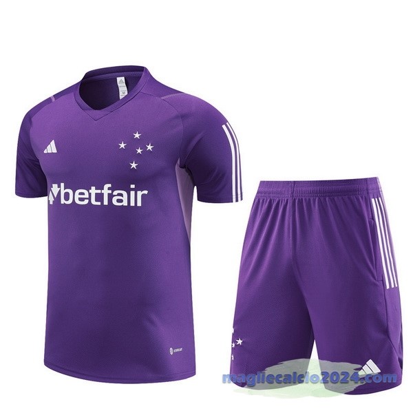 Entrenamiento Set Completo Cruzeiro 2023 2024 Purpureo Poco Prezzo