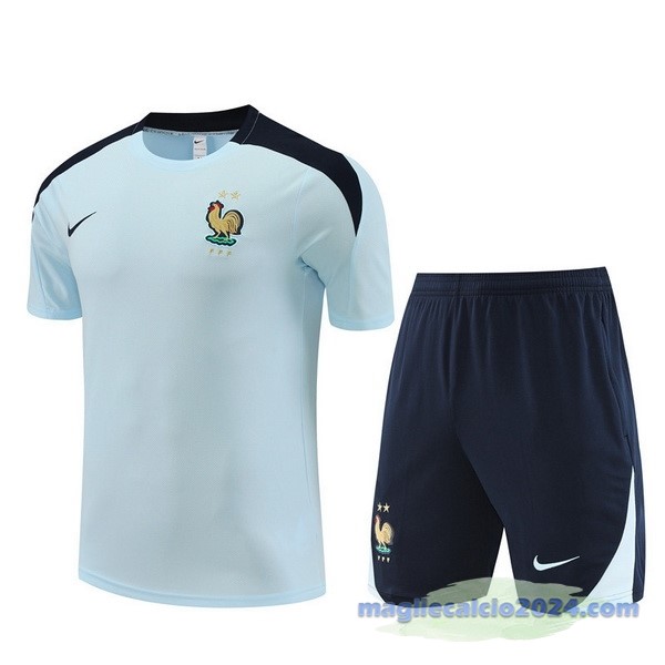 Entrenamiento Set Completo Francia 2024 Blu Poco Prezzo