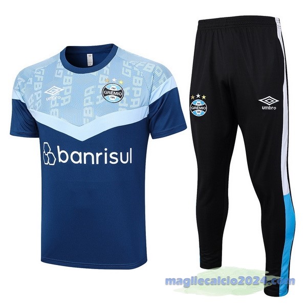 Entrenamiento Set Completo Grêmio 2023 2024 Blu I Navy Poco Prezzo