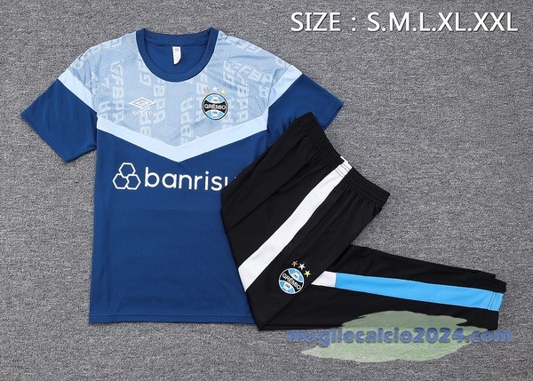 Entrenamiento Set Completo Grêmio 2023 2024 Blu I Navy Poco Prezzo