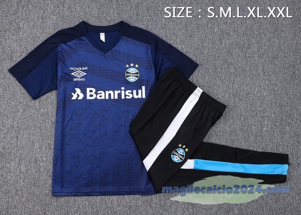 Entrenamiento Set Completo Grêmio 2023 2024 Blu Navy Poco Prezzo