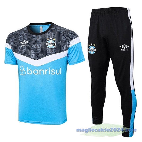 Entrenamiento Set Completo Grêmio 2023 2024 Blu Nero Poco Prezzo
