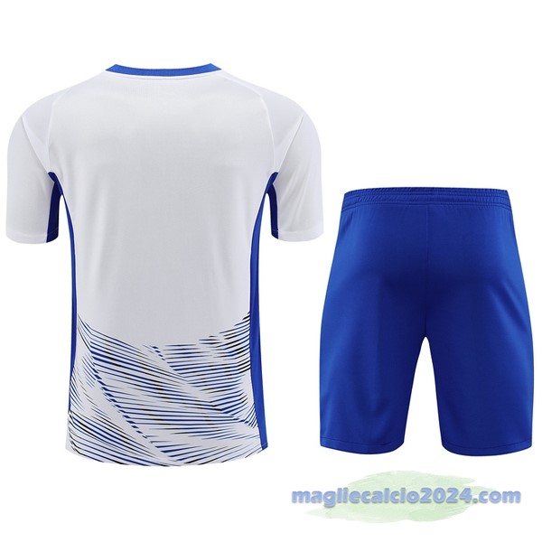 Entrenamiento Set Completo Inter Milán 2023 2024 Bianco Blu Poco Prezzo
