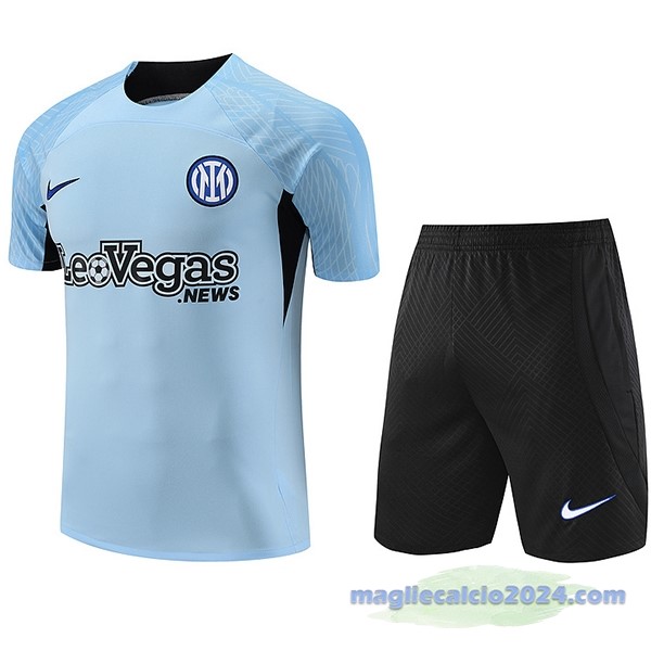 Entrenamiento Set Completo Inter Milán 2023 2024 Blu IIII Nero Poco Prezzo