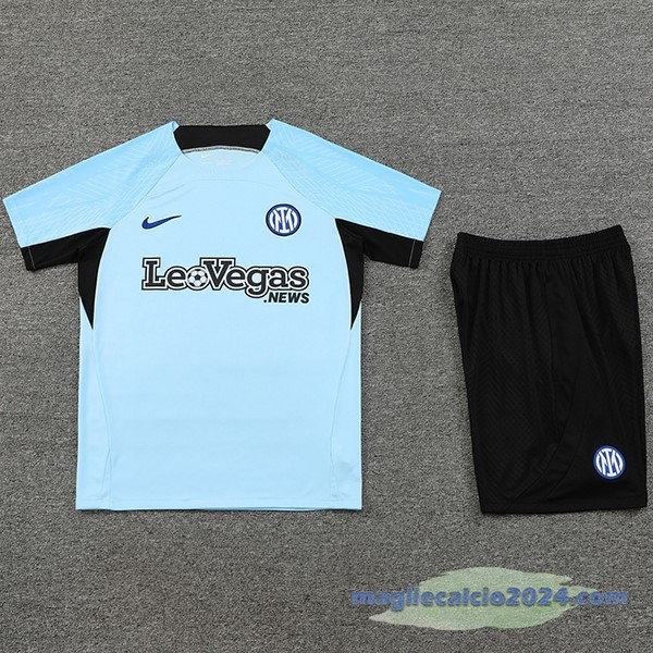 Entrenamiento Set Completo Inter Milán 2023 2024 Blu IIII Nero Poco Prezzo