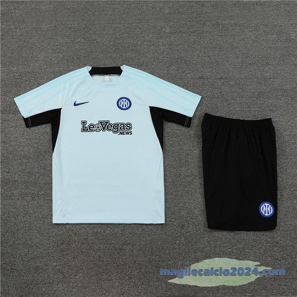 Entrenamiento Set Completo Inter Milán 2023 2024 Blu I Nero Poco Prezzo
