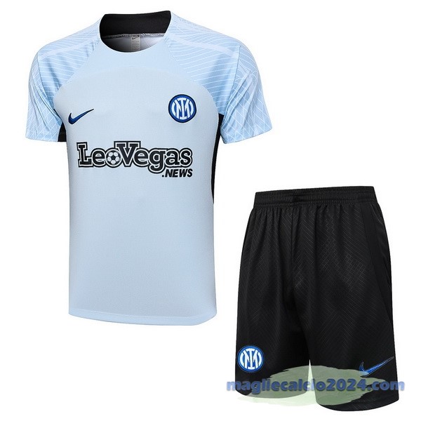 Entrenamiento Set Completo Inter Milán 2023 2024 Blu Nero Poco Prezzo