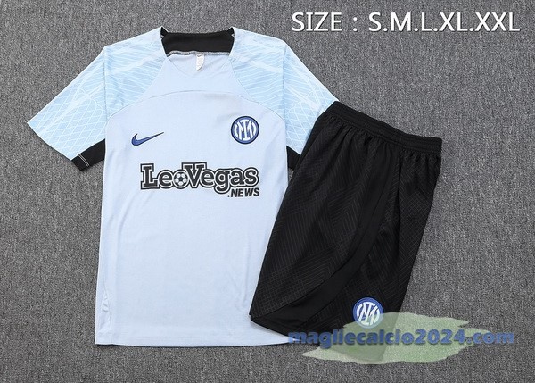 Entrenamiento Set Completo Inter Milán 2023 2024 Blu Nero Poco Prezzo