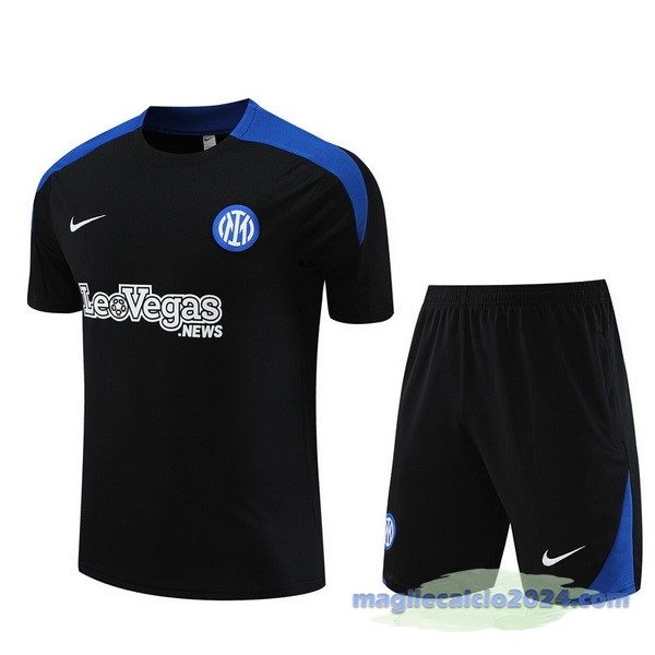 Entrenamiento Set Completo Inter Milán 2023 2024 Nero Blu Poco Prezzo