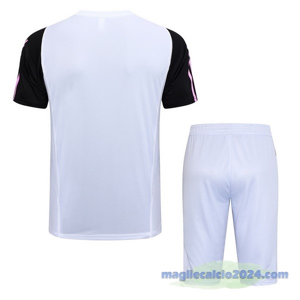 Entrenamiento Set Completo Juventus 2023 2024 Nero Bianco Rosa Poco Prezzo