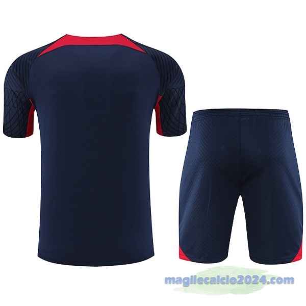 Entrenamiento Set Completo Leipzig 2023 2024 Blu Navy Poco Prezzo
