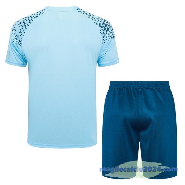 Entrenamiento Set Completo Manchester City 2023 2024 Blu Poco Prezzo