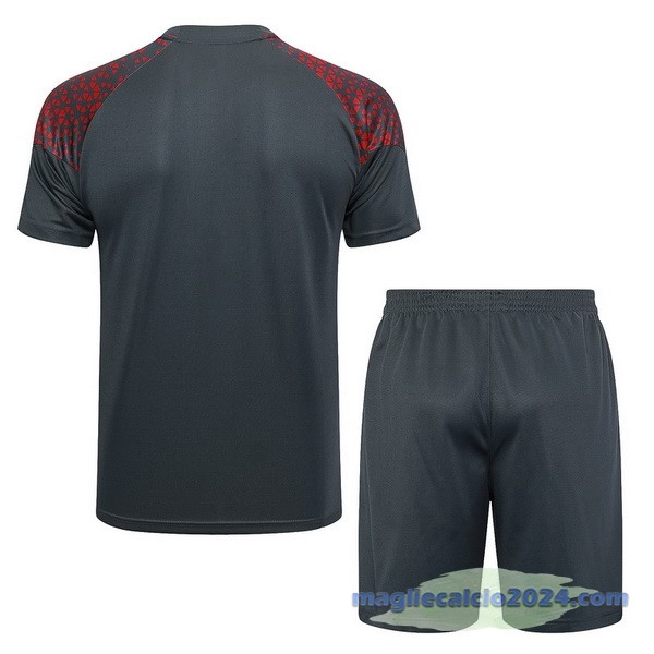 Entrenamiento Set Completo Manchester City 2023 2024 Rosso Grigio Poco Prezzo