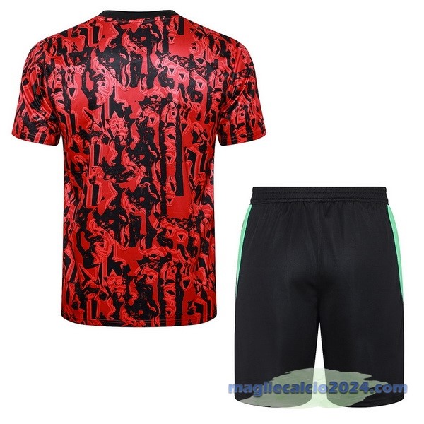 Entrenamiento Set Completo Manchester United 2023 2024 Rosso Nero Poco Prezzo