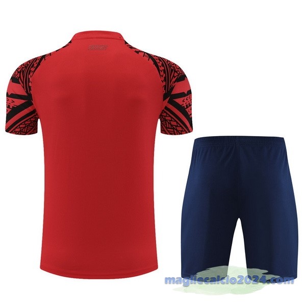 Entrenamiento Set Completo Napoli 2023 2024 Rosso Blu Navy Poco Prezzo