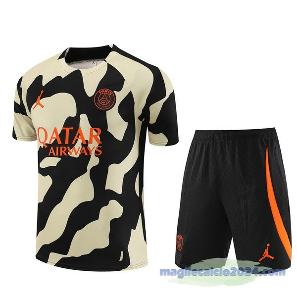 Entrenamiento Set Completo Paris Saint Germain 2023 2024 Giallo Nero Arancione Poco Prezzo
