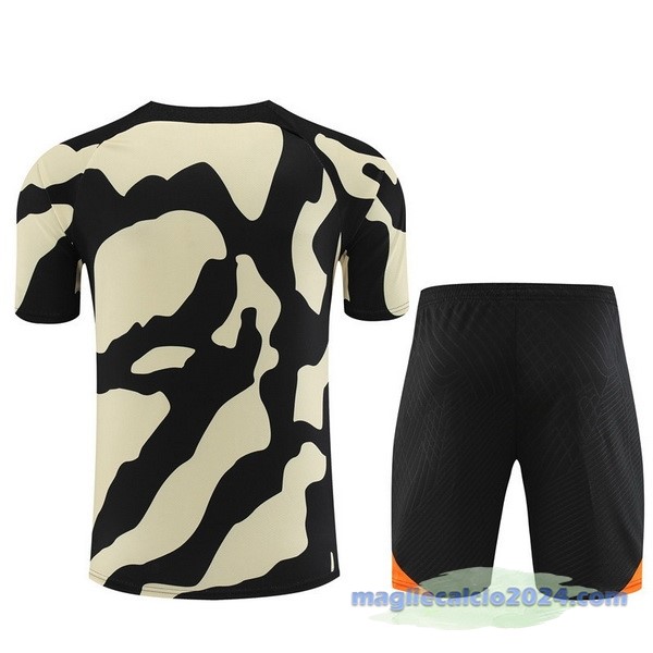 Entrenamiento Set Completo Paris Saint Germain 2023 2024 Giallo Nero Arancione Poco Prezzo