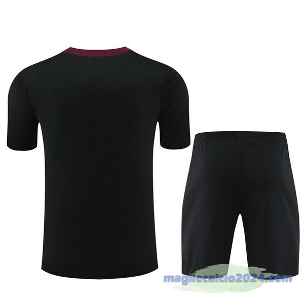 Entrenamiento Set Completo Paris Saint Germain 2023 2024 Nero Rosso Poco Prezzo