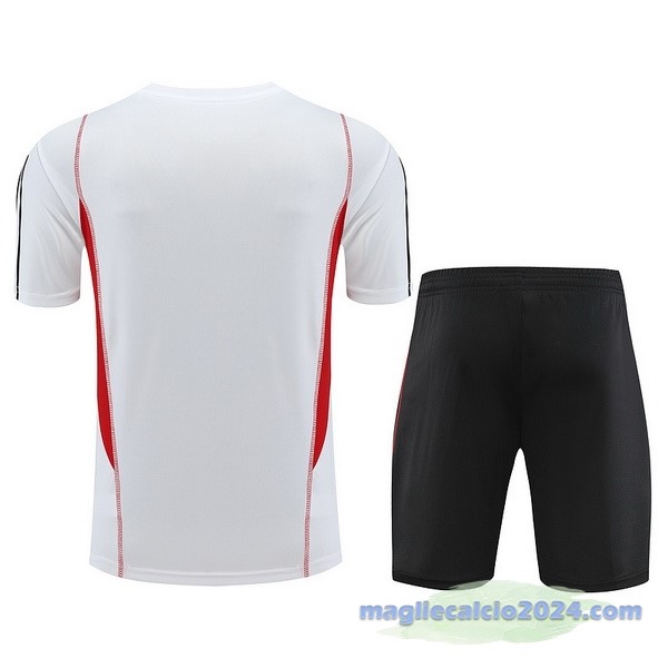Entrenamiento Set Completo São Paulo 2023 2024 Bianco Rosso I Nero Poco Prezzo