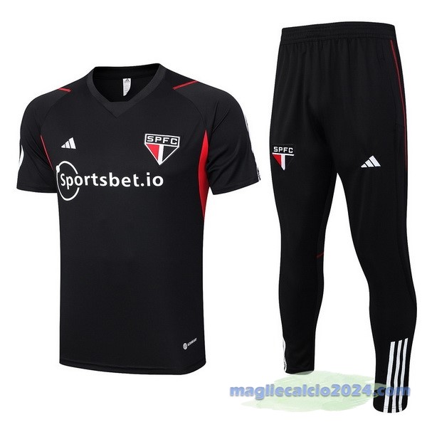 Entrenamiento Set Completo São Paulo 2023 2024 Nero I Rosso Poco Prezzo