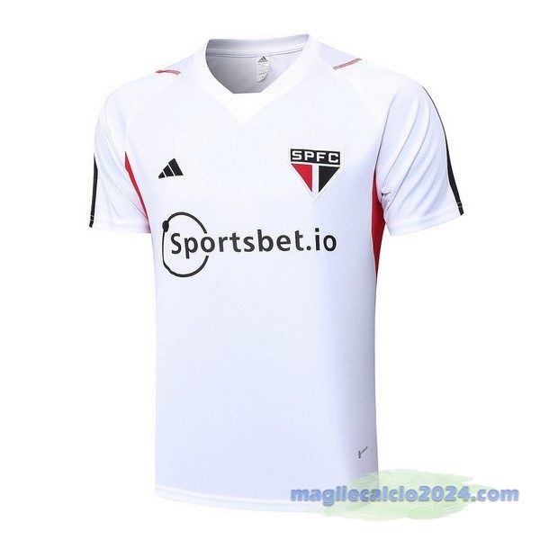 Entrenamiento São Paulo 2023 2024 Bianco Rosso Poco Prezzo