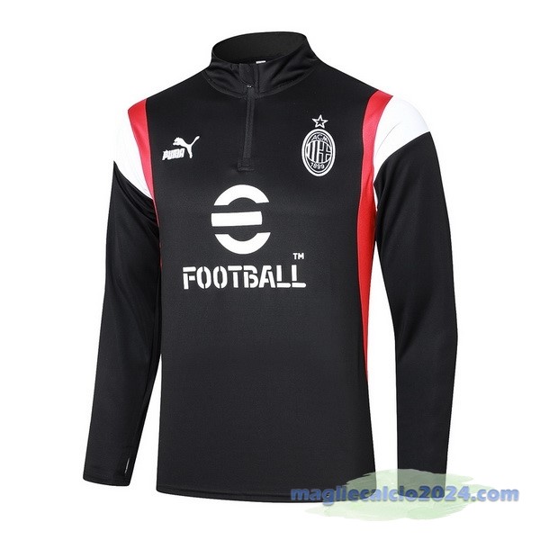 Felpa Allenamento AC Milan 2023 2024 Bianco II Rosso Poco Prezzo