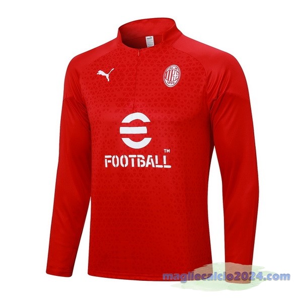 Felpa Allenamento AC Milan 2023 2024 I Rosso Poco Prezzo