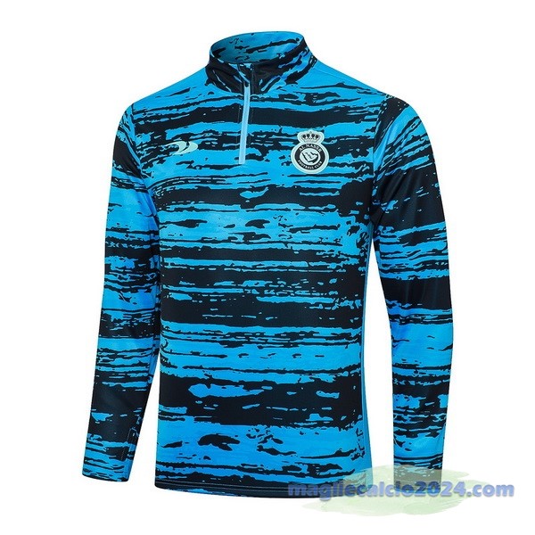Felpa Allenamento Al Nassr 2023 2024 Blu Nero Poco Prezzo