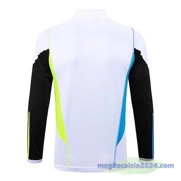 Felpa Allenamento Arsenal 2023 2024 Bianco Nero Giallo Poco Prezzo
